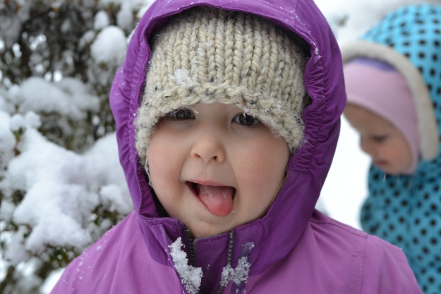Fun in the snow after naps.